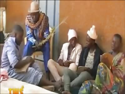 The strangest spanking video you'll see today