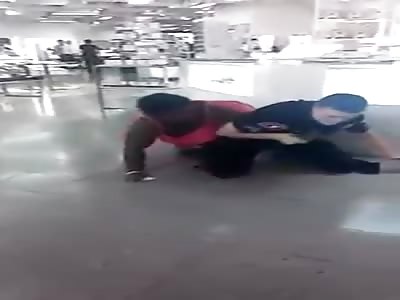 Fat black woman tries to eat White cop and shows off her naked ass