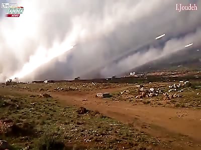 SAA MLRS launch and impact and Latakia 