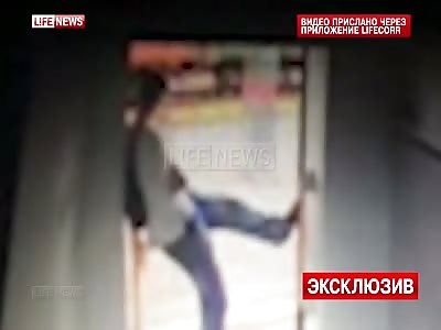 Man Falls Off the Train While Smoking Cigarette Near the Door