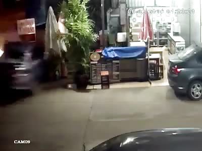 Female in Parked Car Gets Ejected After Terrible Crash 