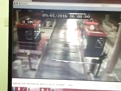 Car Crashed into Toll Booth in Tragic Accident 