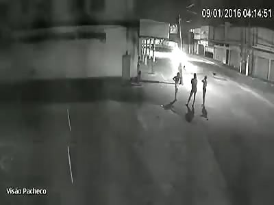 Out of Control Car Send Transvestite Flying in Brutal Hit and Run 