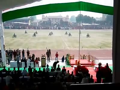 Bike Stunt Accident During Republic Day Celebration 