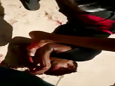 Kid being lynched for stealing a bicycle