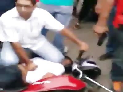 Burglar shot dead after committing theft