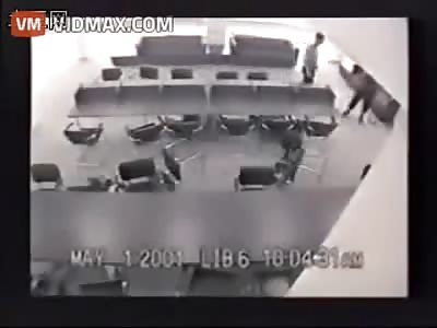 Students entering the university and killed 12 people a real scene