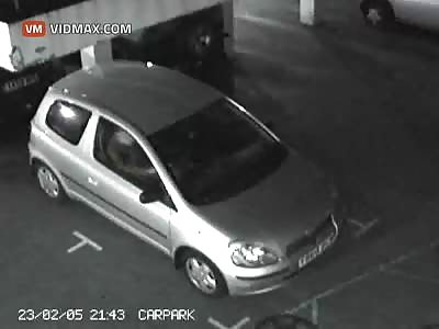 Guy rocking out in his car, doesn't end well.