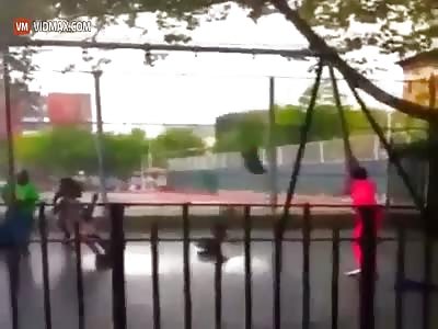 This jackass won't win father of the year anytime soon