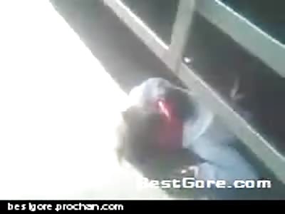 Young Indonesian Girl Run Over by Truck and Split In Two