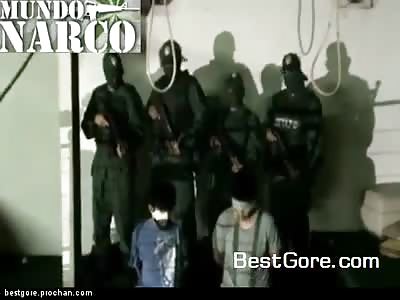 Mexican Drug Cartel Execution of Two Men by Hanging