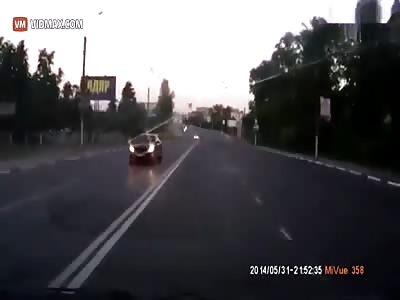 Man dies on impact after driving his Harley into oncoming traffic.