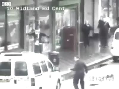 Man desparate to go back to prison attacks police station with a machete and hammer in the UK.