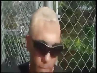 Half a head and smoking weed