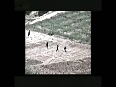 Apache Hellfire unleashed on 4 Taliban Insurgents  