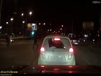 Making sure you hit the pedestrian