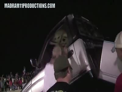 Pickup Gets Bent Nearly in HALF...But...